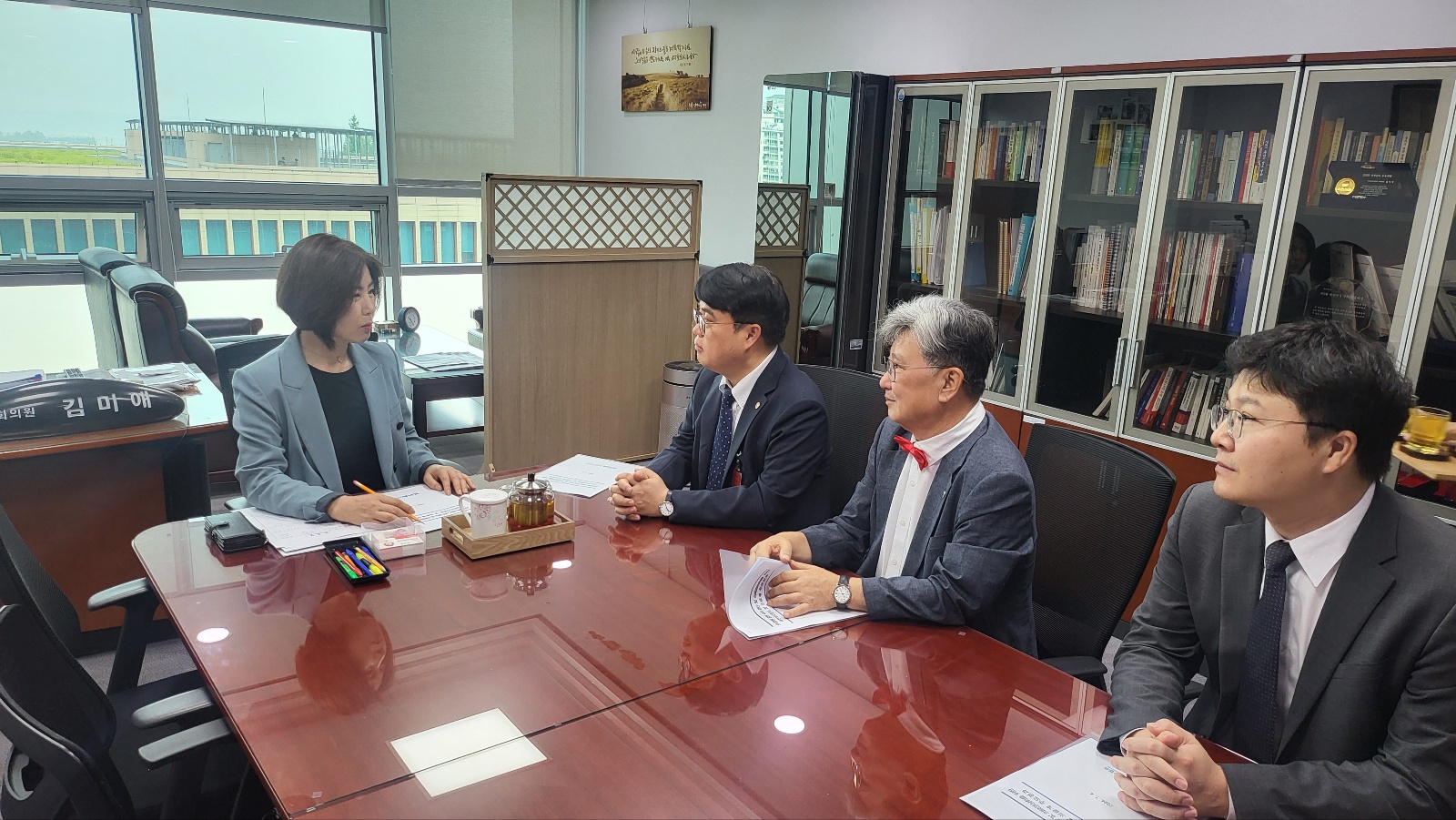 임현택 회장, 김미애 의원 만나 의대증원·간호법 우려 전달